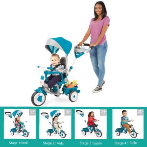 Special Edition PrimeGear Perfect Fit™ 4-in-1 Trike - Teal Portable